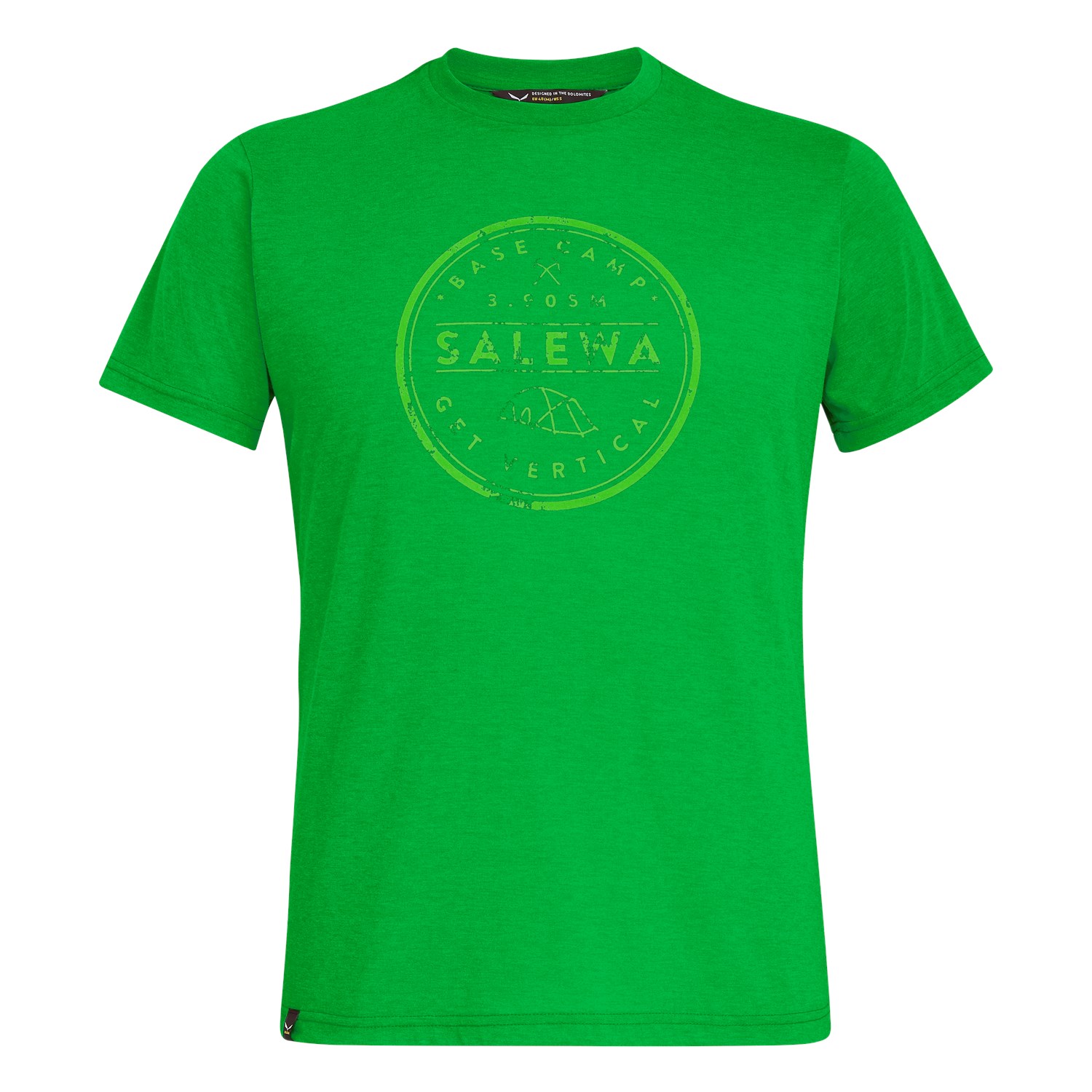 Camisetas Hombre Chile - Salewa Base Camp Drirelease® - Verde - XPTZ-46287